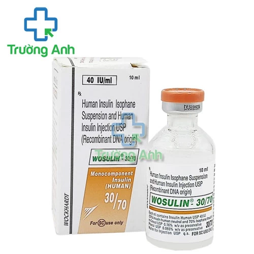 Wosulin- 30/70 - Thuốc tiêm điều trị đái tháo đường tuýp I, II